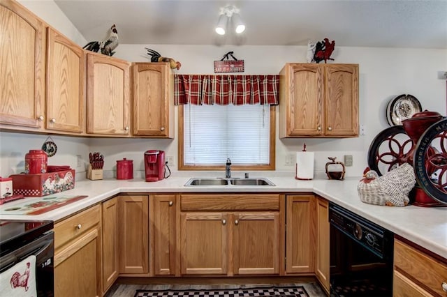 3329 E Meadows Pl, Eau Claire, WI 54701 - kitchen featuring dishwasher, a sink, and light countertops