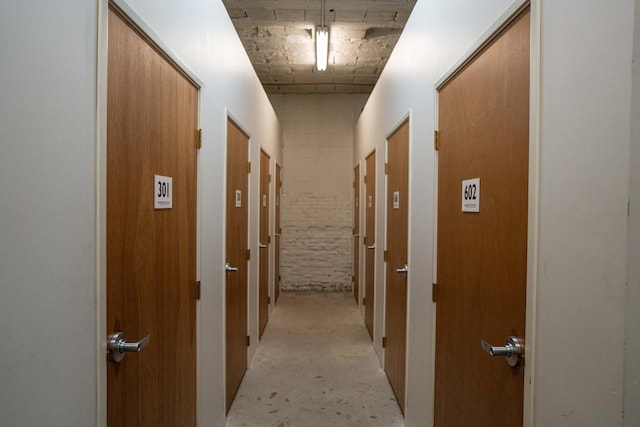 1325 N Van Buren St Unit 308, Milwaukee, WI 53202 - hallway with concrete floors