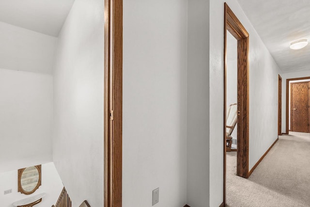 7256 State Highway 66, Custer, WI 54423 - hallway with carpet flooring and an upstairs landing