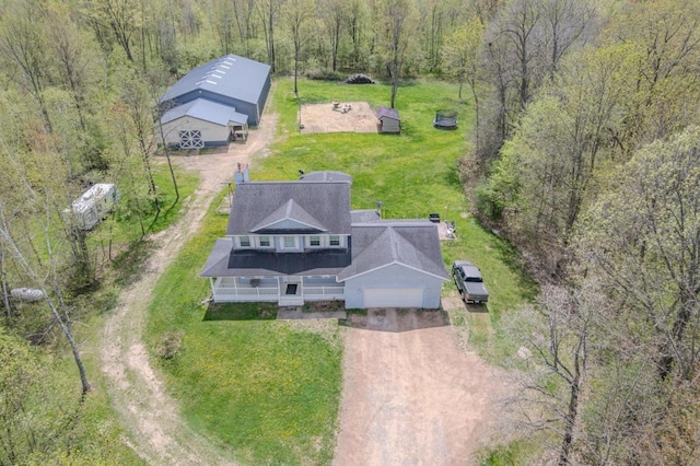 175545 Willow Ln, Ringle, WI 54440 - view of subject property with a heavily wooded area
