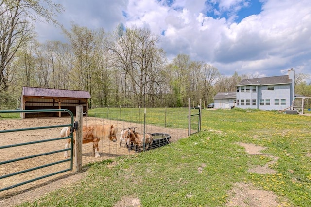 175545 Willow Ln, Ringle, WI 54440 - view of grassy yard with an outbuilding