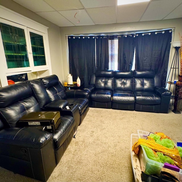 2664 N Booth St, Milwaukee, WI 53212 - carpeted living area with a drop ceiling