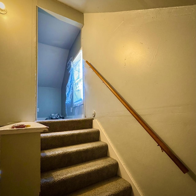 2664 N Booth St, Milwaukee, WI 53212 - stairway with lofted ceiling