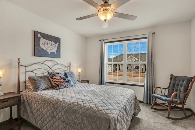 5208 Briarwood Cir, Racine, WI 53402 - carpeted bedroom featuring ceiling fan