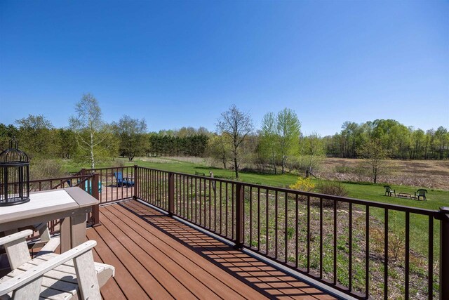 169003 Shorewood Dr, Rosholt, WI 54473 - view of deck