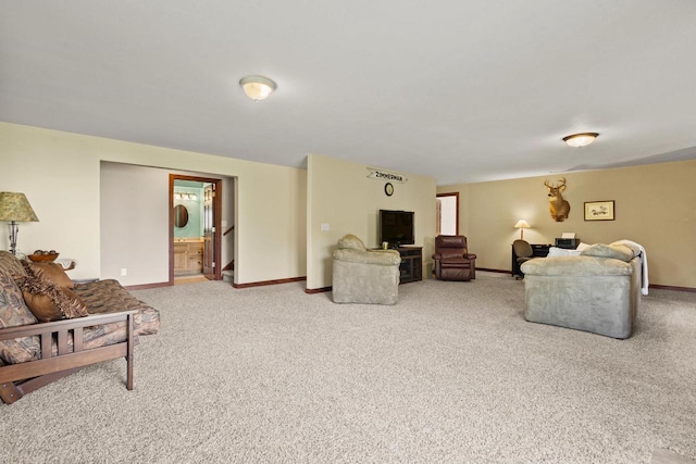 N5798 Lakeview Dr, Green Lake, WI 54941 - carpeted living area with baseboards