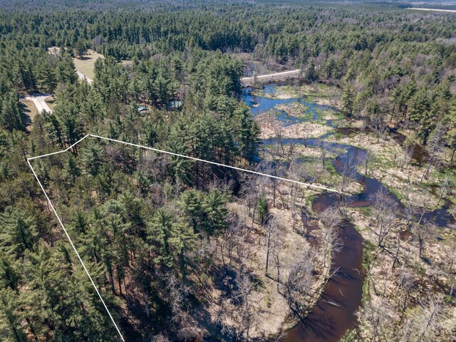 984 E Trout Valley Rd, Friendship, WI 54646 - aerial view of property's location with a heavily wooded area and property boundaries highlighted