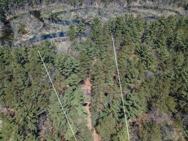 984 E Trout Valley Rd, Friendship, WI 54646 - aerial overview of property's location featuring property boundaries highlighted and a heavily wooded area
