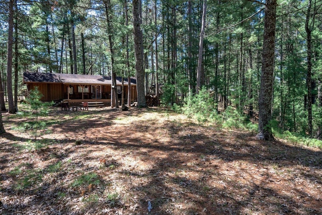 984 E Trout Valley Rd, Friendship, WI 54646 - view of yard with a wooded view