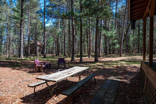 984 E Trout Valley Rd, Friendship, WI 54646 - view of community featuring a forest view