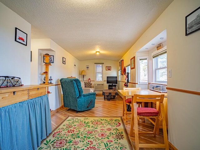 301 E Townline Rd Unit D, Lake Geneva, WI 53147 - living room featuring light wood-type flooring and a textured ceiling