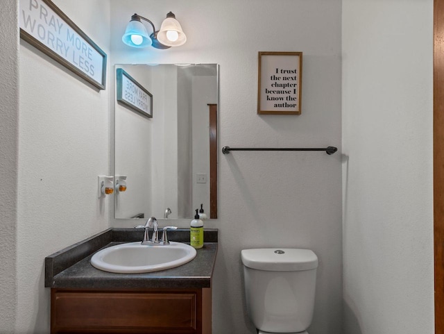 9318 W Mt Zion Dr, Milwaukee, WI 53224 - half bath with vanity and toilet