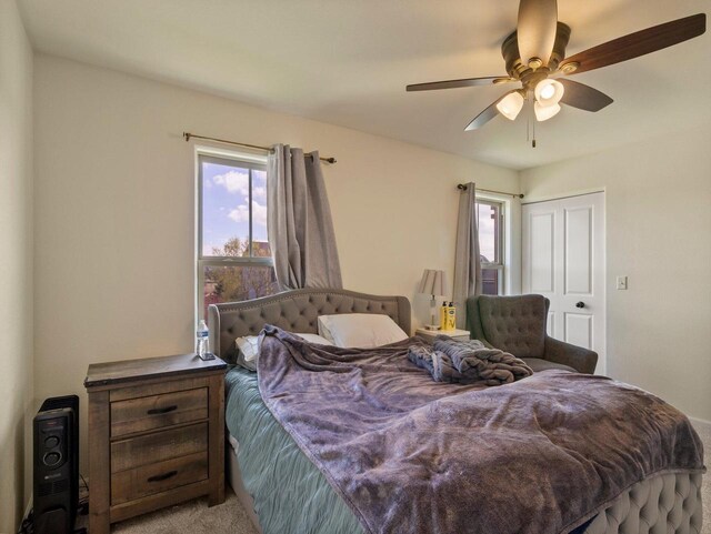 9318 W Mt Zion Dr, Milwaukee, WI 53224 - carpeted bedroom featuring ceiling fan and a closet