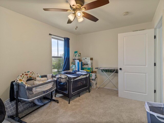 9318 W Mt Zion Dr, Milwaukee, WI 53224 - carpeted office featuring ceiling fan