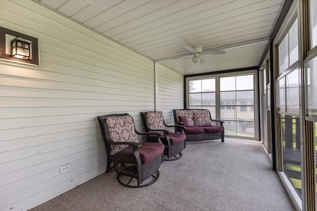 11915 Wedgewood Ln, Darlington, WI 53530 - sunroom with ceiling fan