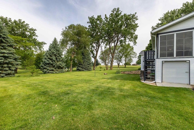 11915 Wedgewood Ln, Darlington, WI 53530 - view of grassy yard with stairway