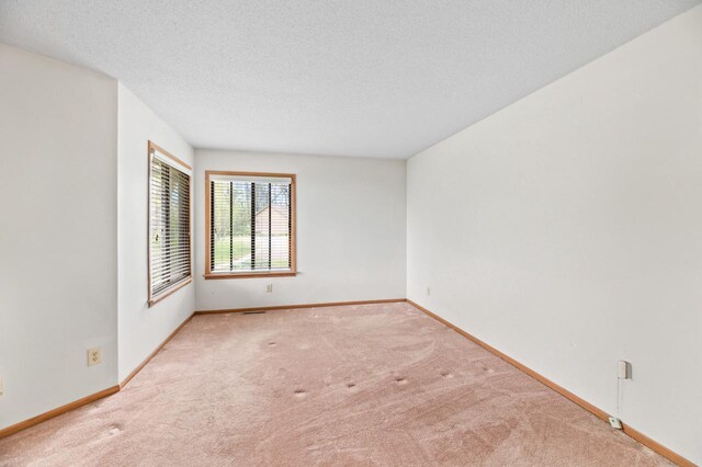 901 Duck Pond Rd, Fontana, WI 53125 - carpeted empty room with baseboards and a textured ceiling