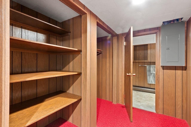 1020 W 3rd St, Kimberly, WI 54136 - closet featuring electric panel and a baseboard radiator