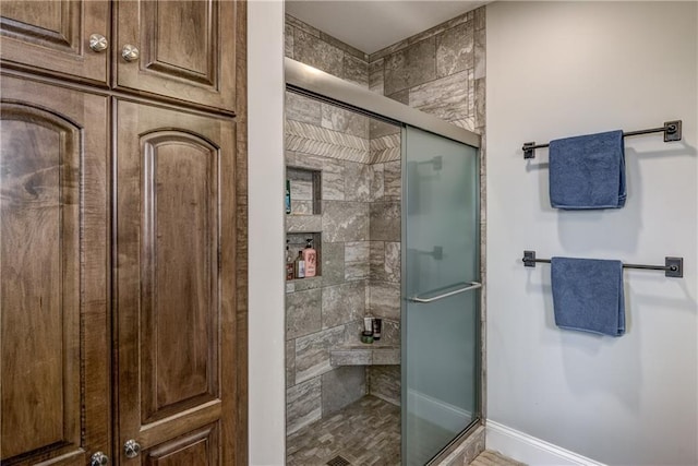 1215 Brooke Ct, Chippewa Falls, WI 54729 - full bath with a stall shower and baseboards