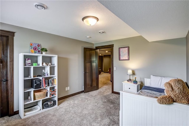 1215 Brooke Ct, Chippewa Falls, WI 54729 - carpeted bedroom featuring baseboards and a textured ceiling