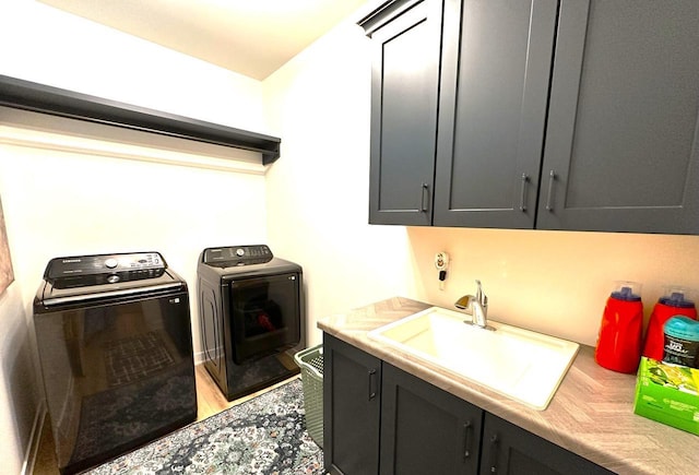 265 Victory Ln, Elkhart Lake, WI 53020 - washroom featuring cabinet space and washing machine and clothes dryer