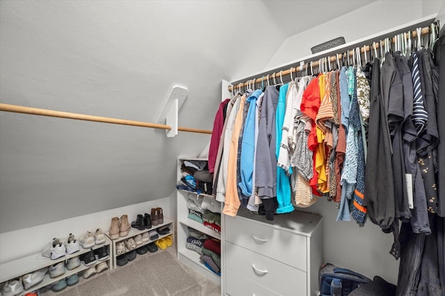 530 W Acacia Rd, Glendale, WI 53217 - walk in closet with lofted ceiling and carpet floors