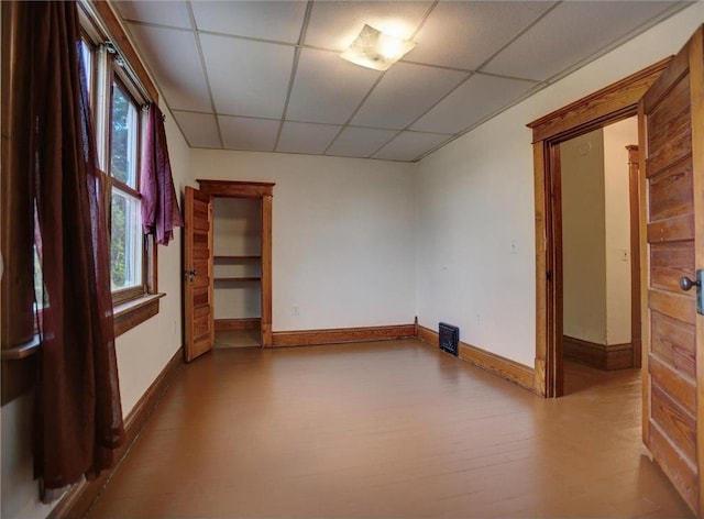 N4190 S County Road P, Spring Valley, WI 54767 - unfurnished room with a paneled ceiling and baseboards