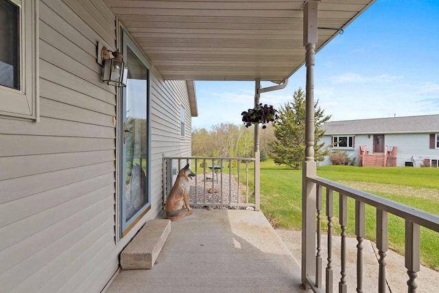 N3351 County Road B, Kewaunee, WI 54216 - view of patio / terrace featuring a porch