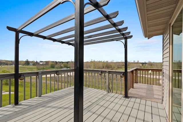 N3351 County Road B, Kewaunee, WI 54216 - deck featuring a pergola