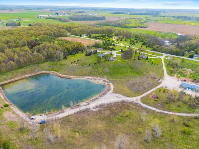 N3351 County Road B, Kewaunee, WI 54216 - aerial view of property's location with a large body of water and rural landscape