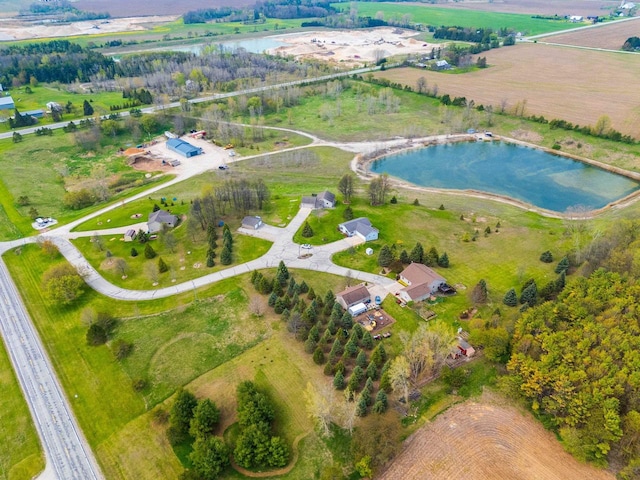 N3351 County Road B, Kewaunee, WI 54216 - aerial view of property's location featuring rural landscape and a large body of water