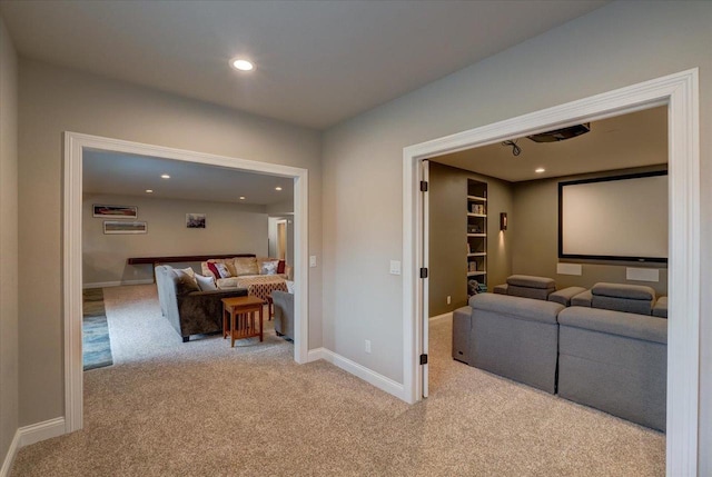 1002 Millies Way, Waunakee, WI 53597 - hall with carpet floors, baseboards, and recessed lighting