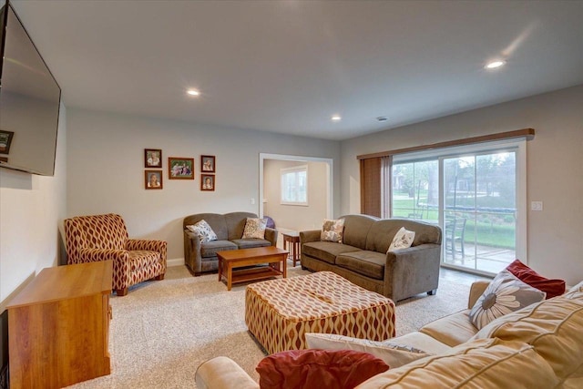 1002 Millies Way, Waunakee, WI 53597 - living area with light carpet and recessed lighting