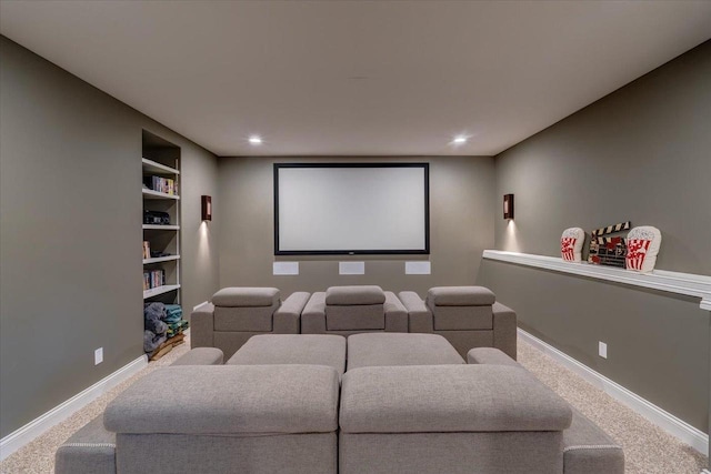 1002 Millies Way, Waunakee, WI 53597 - carpeted cinema with baseboards, built in features, and recessed lighting
