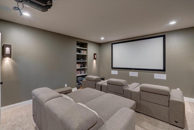 1002 Millies Way, Waunakee, WI 53597 - cinema room with carpet floors, baseboards, built in features, and recessed lighting
