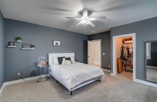 1002 Millies Way, Waunakee, WI 53597 - bedroom featuring carpet flooring, a spacious closet, a closet, and baseboards