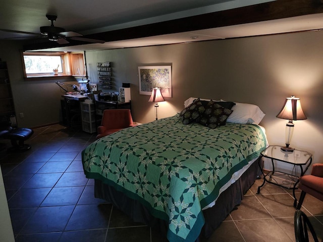W7429 Akron Dr, Wild Rose, WI 54984 - bedroom with tile patterned floors