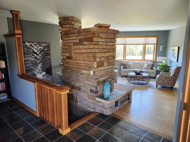 W7429 Akron Dr, Wild Rose, WI 54984 - living area with baseboards