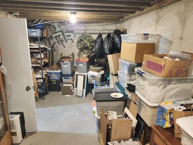 W7429 Akron Dr, Wild Rose, WI 54984 - view of unfinished basement