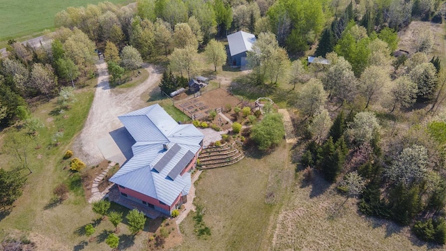 W7429 Akron Dr, Wild Rose, WI 54984 - view from above of property