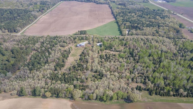 W7429 Akron Dr, Wild Rose, WI 54984 - view of property location featuring a heavily wooded area and rural landscape