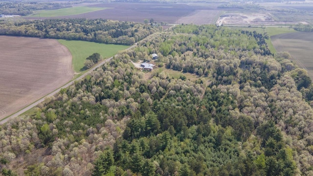 W7429 Akron Dr, Wild Rose, WI 54984 - aerial view of property and surrounding area with rural landscape