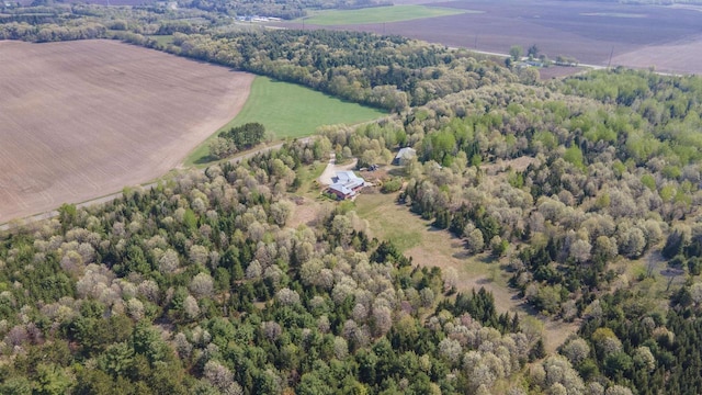 W7429 Akron Dr, Wild Rose, WI 54984 - aerial view of property and surrounding area with rural landscape