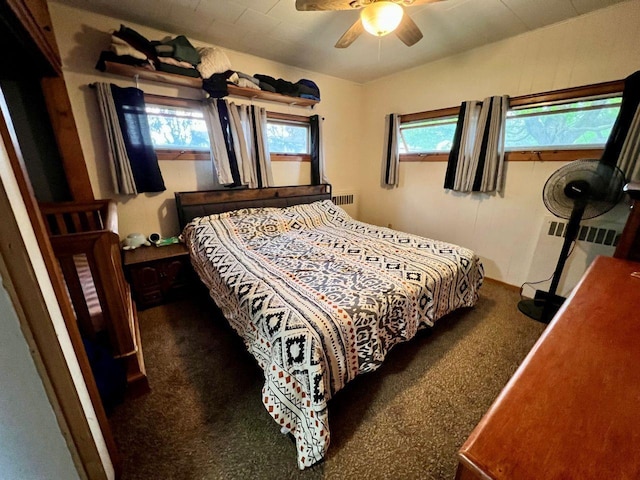 420 W Ramsdell St, Marion, WI 54950 - bedroom with carpet and a ceiling fan