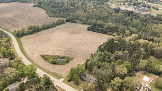 N2757 Shadow Rd, Waupaca, WI 54981 - aerial view of property's location with rural landscape and a forest