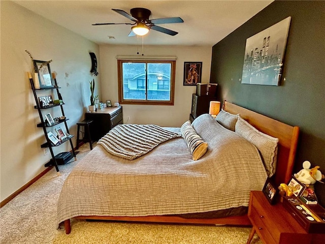 6640 Falstaff Rd, Saint Paul, MN 55125 - carpeted bedroom with a ceiling fan and baseboards