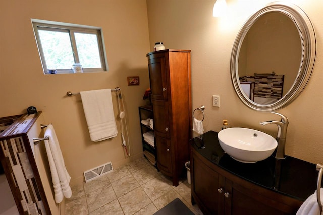 4905 Starlight Ln, Cassville, WI 53806 - bathroom with vanity and tile patterned flooring