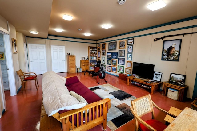 4905 Starlight Ln, Cassville, WI 53806 - living area featuring a desk and wood finished floors