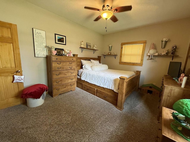E12742 Weigands Bay N, Merrimac, WI 53561 - carpeted bedroom featuring ceiling fan and baseboards