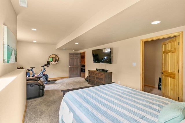 S7698 Grandview Ave, Merrimac, WI 53561 - carpeted bedroom with recessed lighting and baseboards
